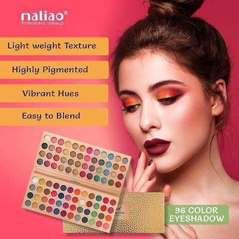 Maliao 96 Color Eyeshadow Makeup Palette - Create Limitless Eye Looks, 80g
