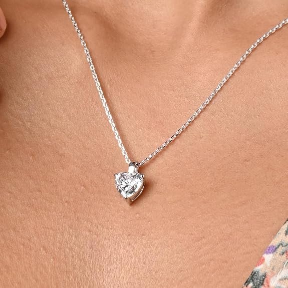 Silver Heart Pendant Earrings Chain Bracelet Ring for Women